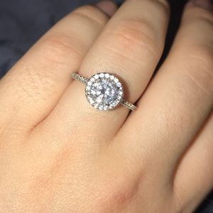 Sterling Silver &Cubic Zirconia Ring